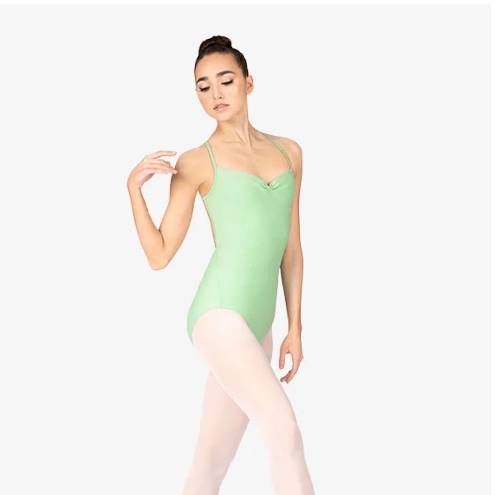 NEW Mariia Mint Camisole Ballet Leotard Size L
